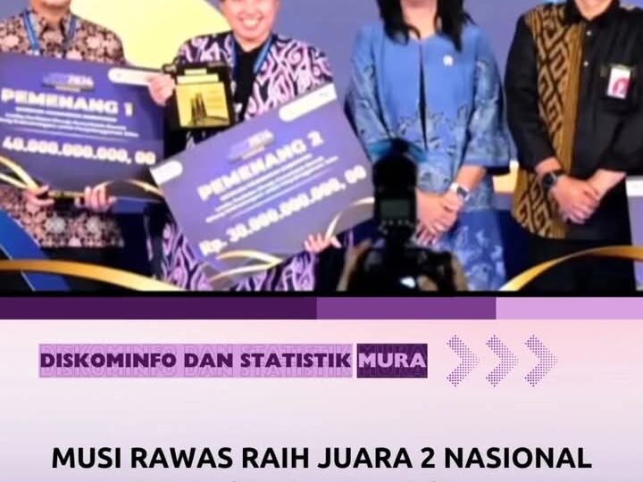 Pemkab Musi Rawas Raih Juara ll Nasional Bidang Kebinamargaan Dari Menteri PU RI