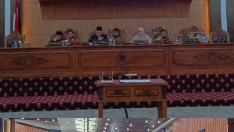 Rapat Paripurna DPRD Kota Lubuk Linggau. Dalam Rangka Program Pembentukan Peraturan Daerah (Propemperda) 